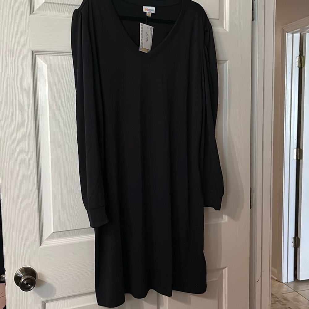 COPY - LuLaRoe Blue Bishop Sleeve V-Neck